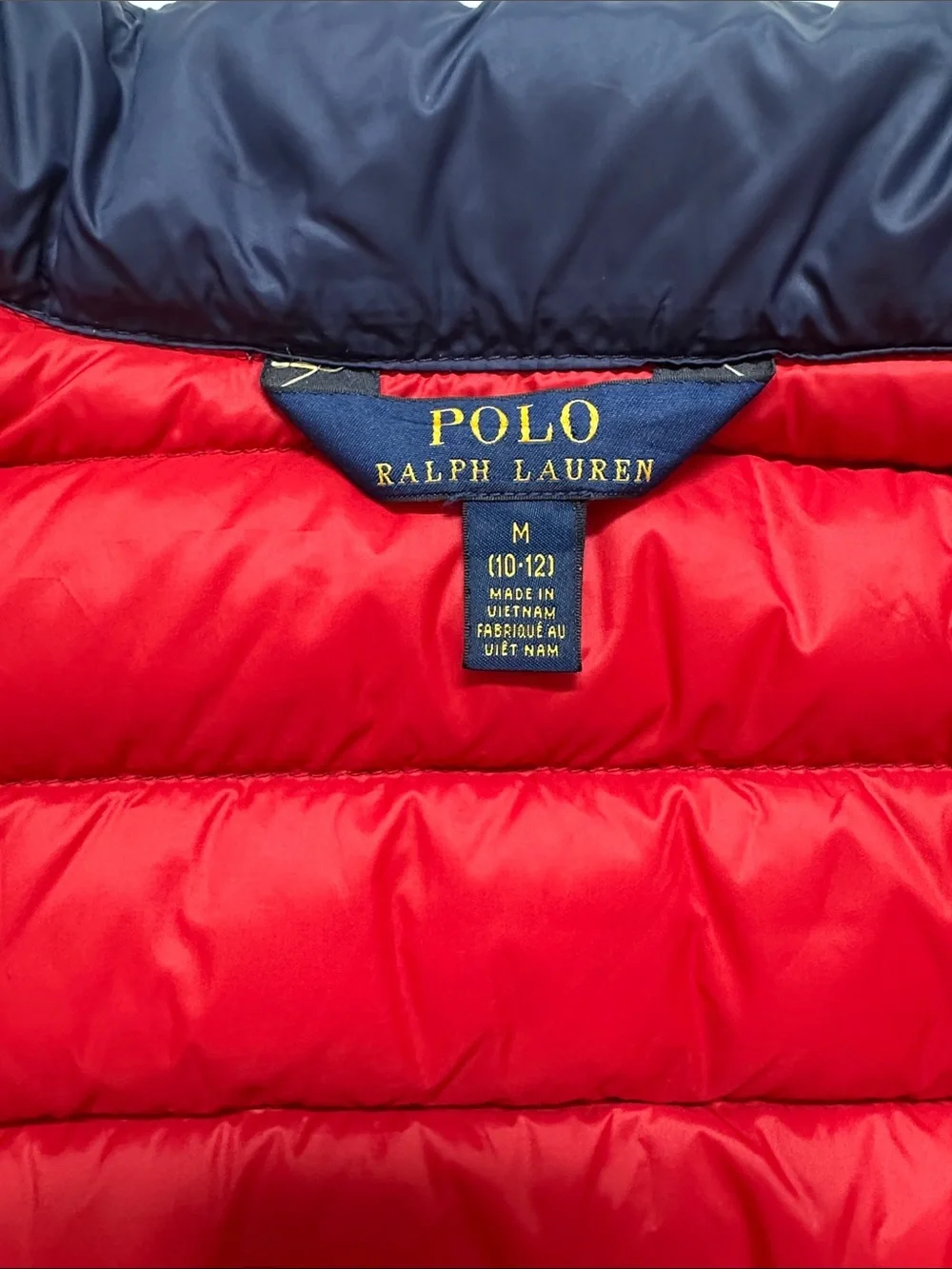 Ralph Lauren Navy Blue Puffer Vest Boys 10/12